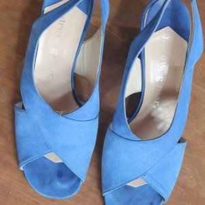 Vintage Shoes - Vintage 60's Blue Suede Shoes Vintage Shoes - Vintage 60's Blue Suede Shoes